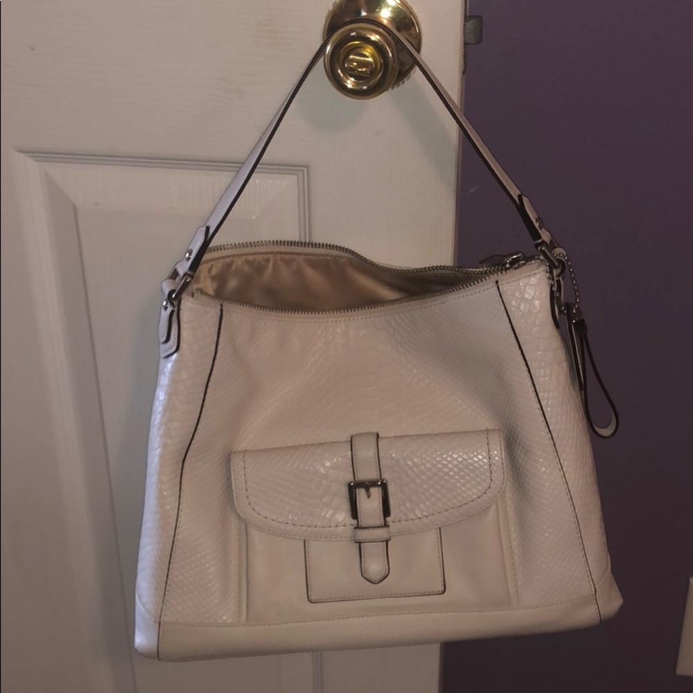 Coach Python Leather